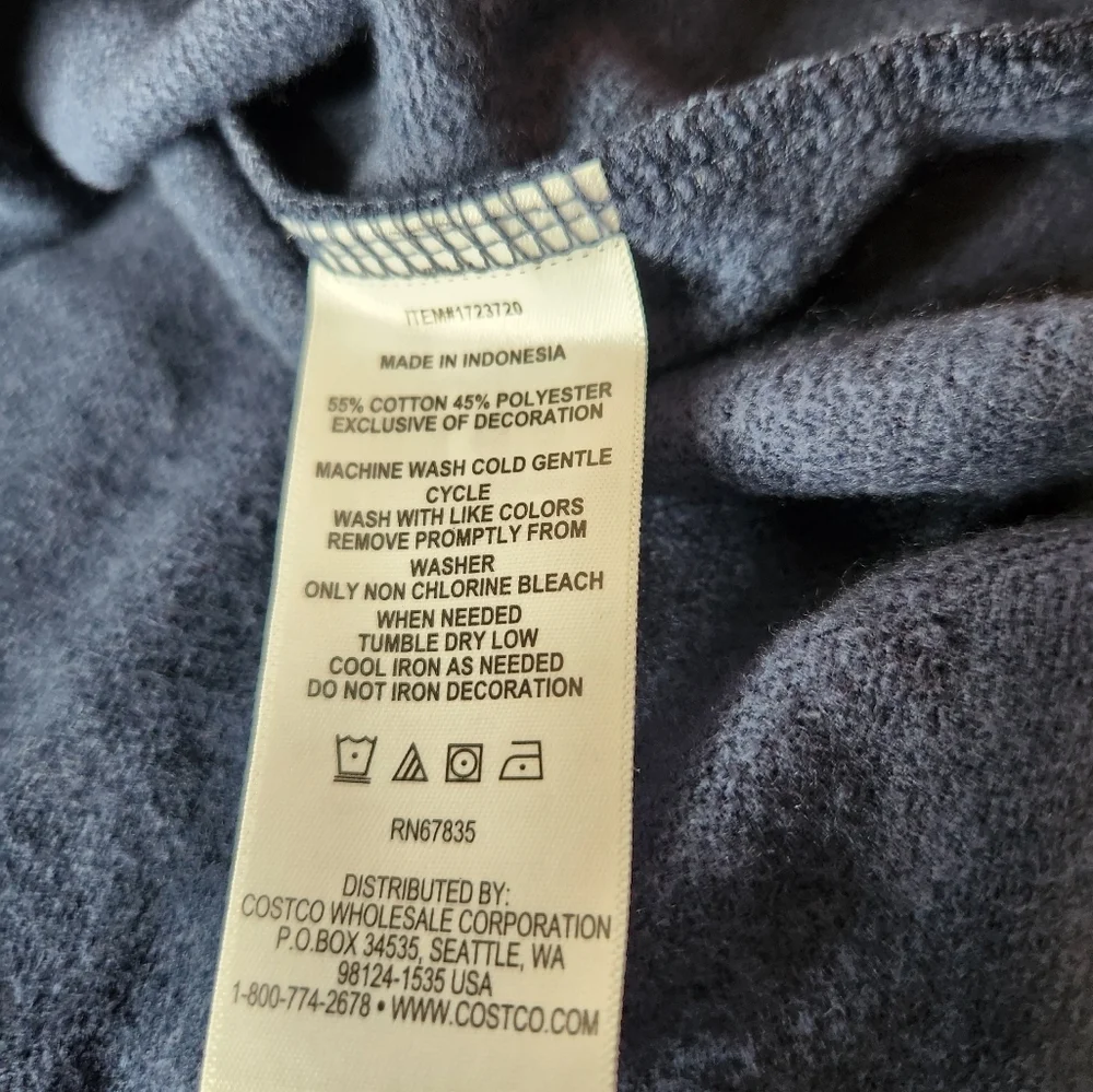 Nautica Women's Quarter Zip Cotton Blend Sweater, Navy Seas Blue,  Size L
